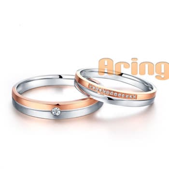 Wholesale solid gold ring 18k wedding bands 14k diamond ring